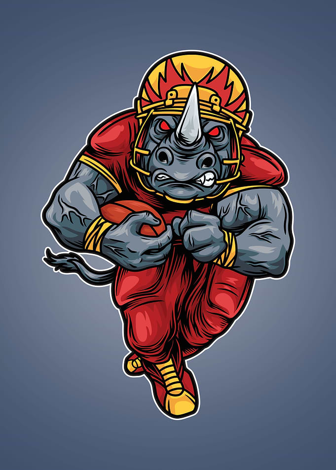 Rhinoceros mascot