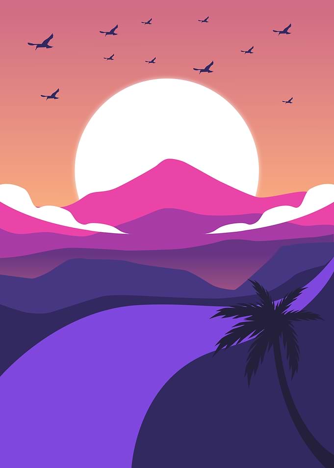 Pink Mount Landscape
