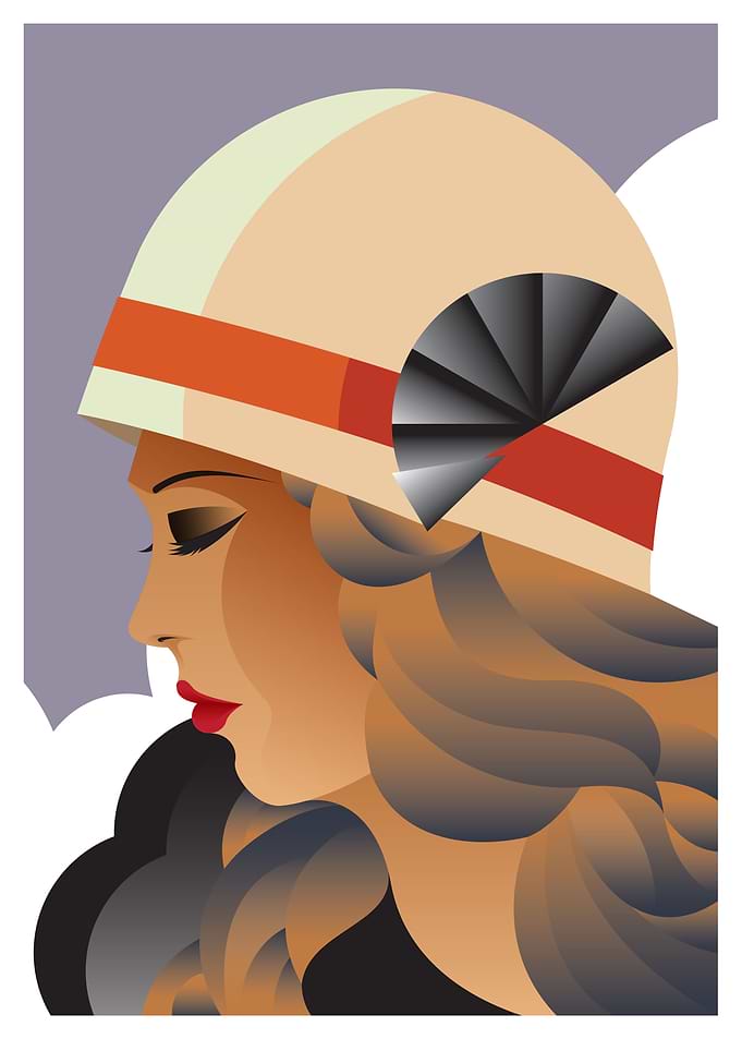Woman With Charleston Hat