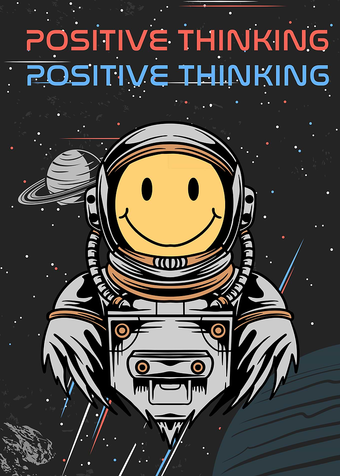 Smiling Astronaut in space