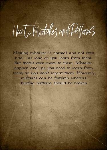 Hurt Mistakes Patterns