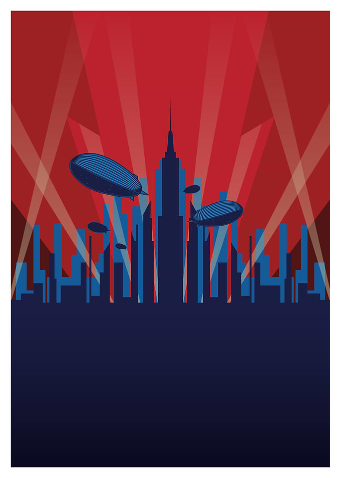 Zeppelin City Skyline