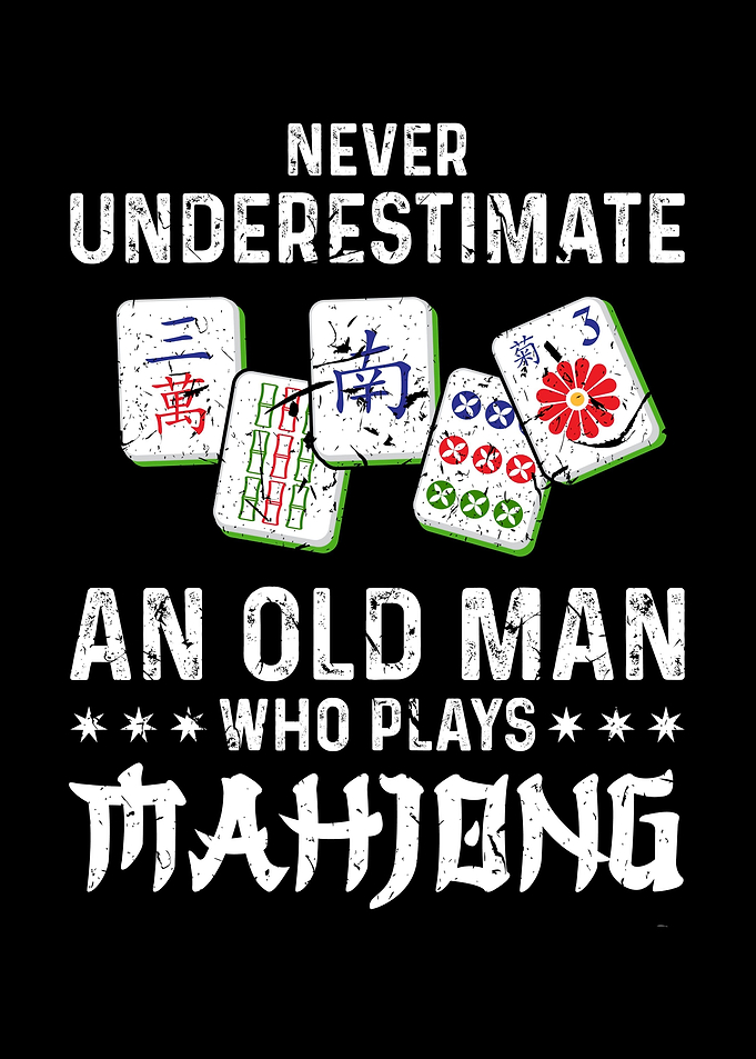 Mah Jong Player Funny
