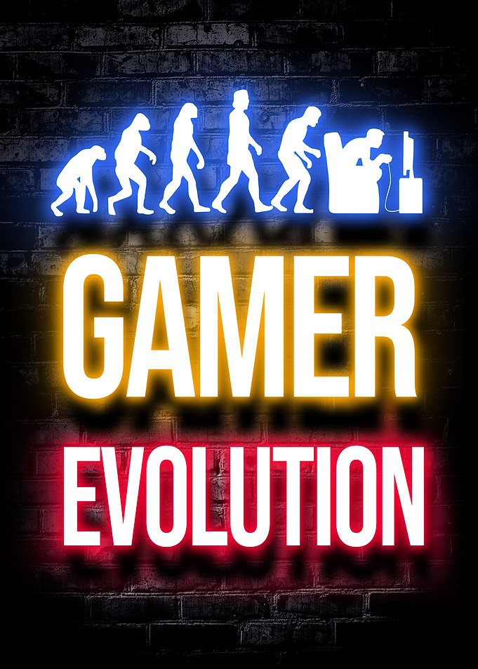 Gamer evolution funny meme
