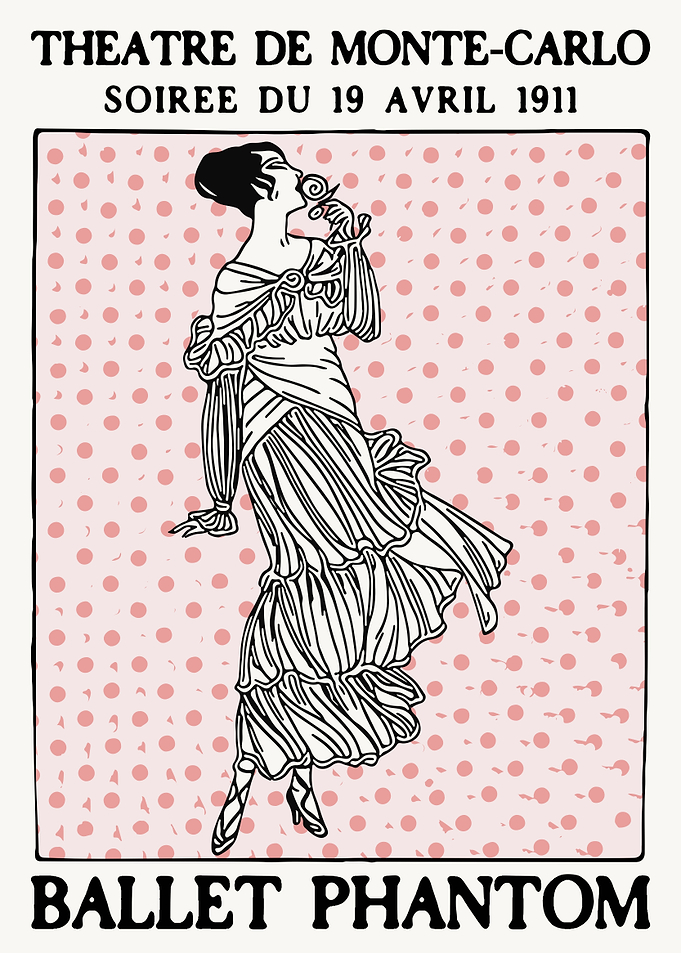 Retro Ballet Poster