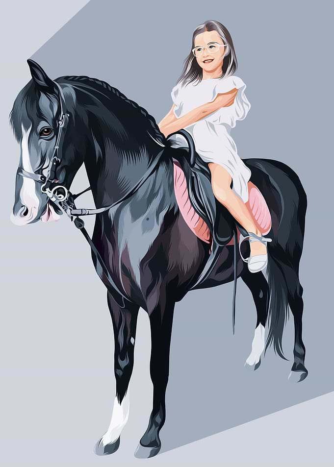Human and Horse