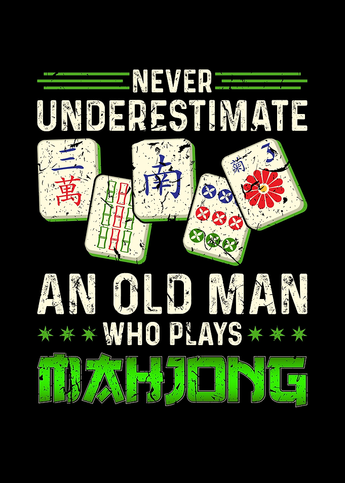 Old Man Mah Jong Gift Idea