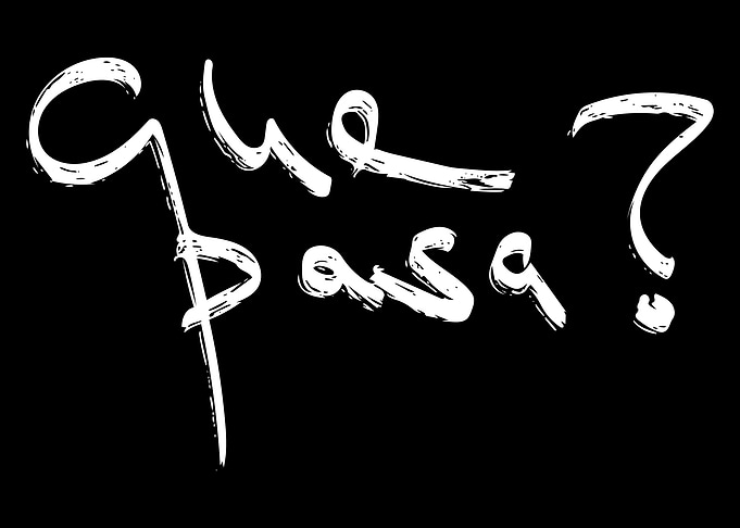 Que pasa Line Art Minimal