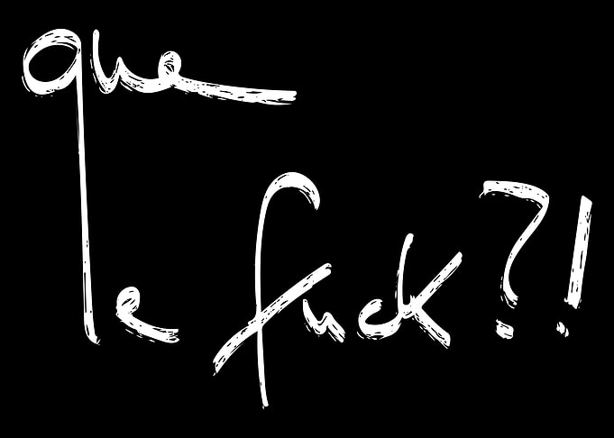 Que le Fuck WTF Line Art