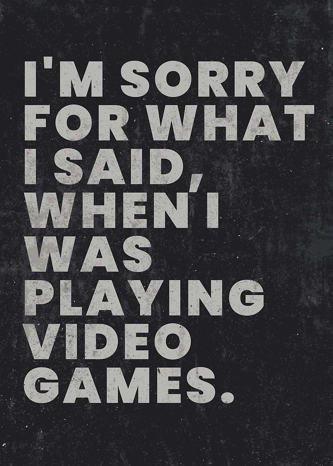 playing videogames