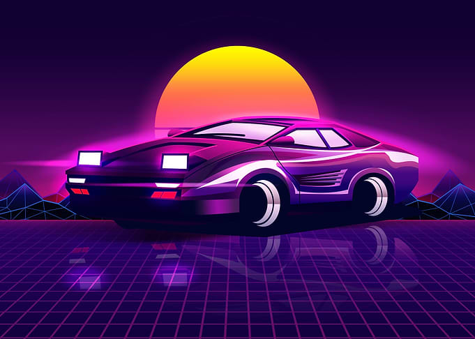 retro punk car