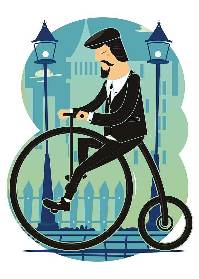 Man On PennyFarthing
