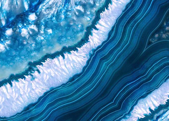 Blue Agate Geode
