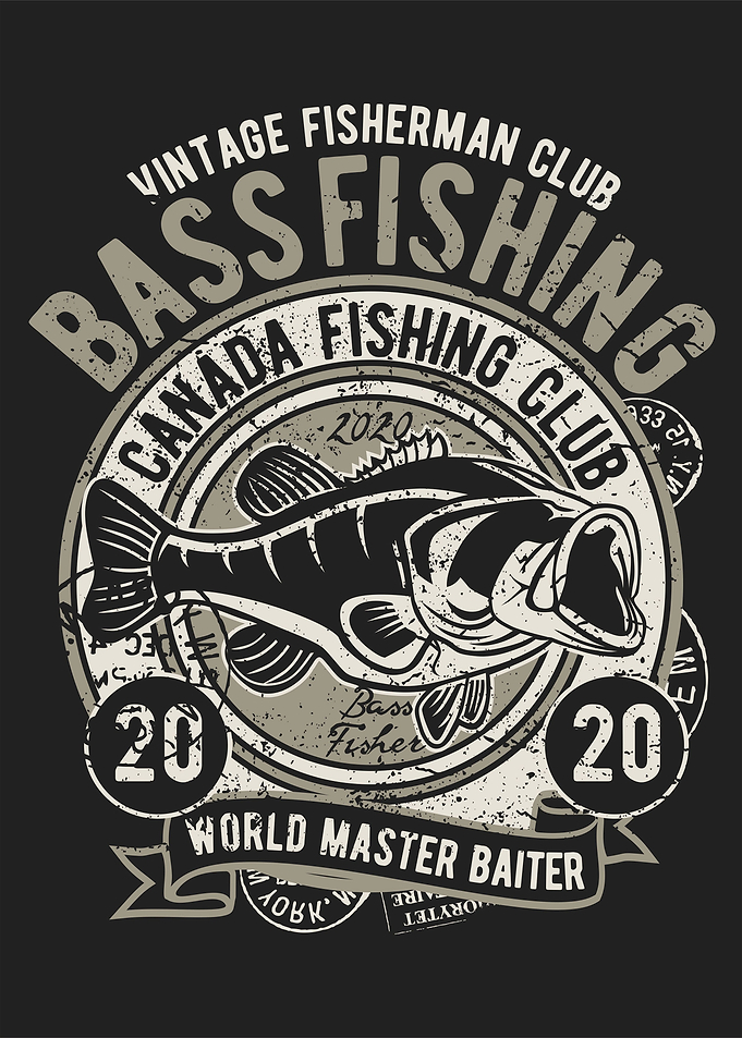 Bass fishing vintage