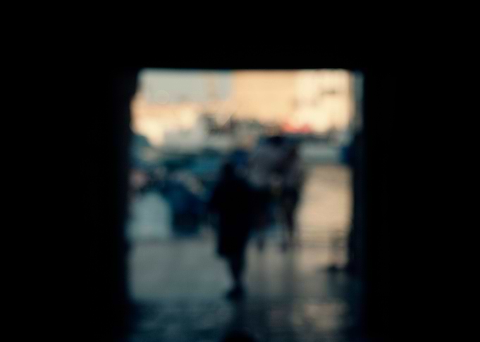 Defocused blurred passagew