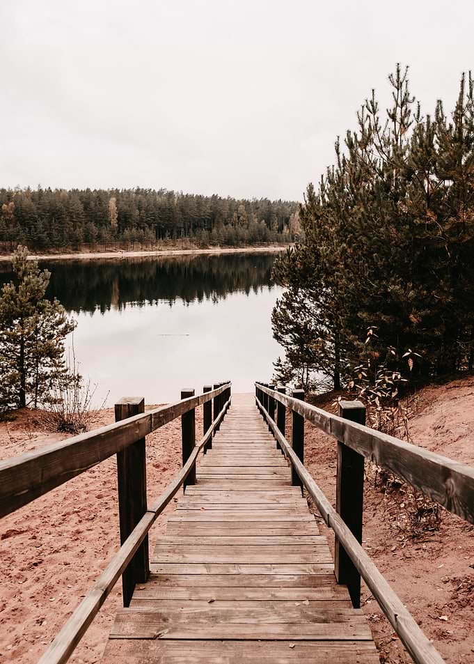 Walkway to the dam