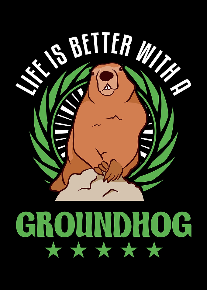 Groundhog Day Marmot Woodc