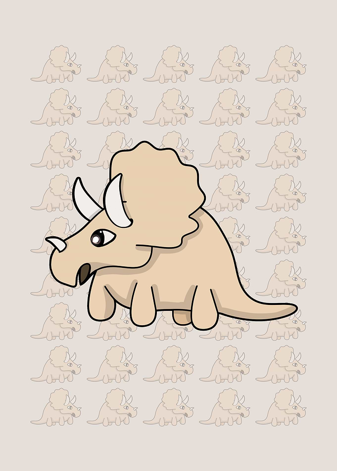 A cute dinosaur