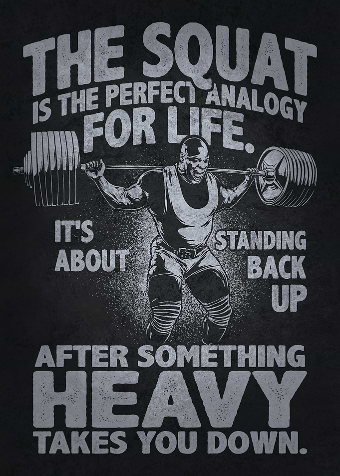 Squat Analogy For Life