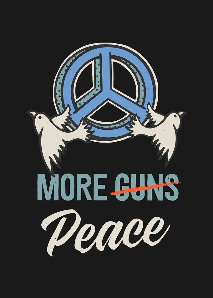 Peace Sign Doves Anti Guns