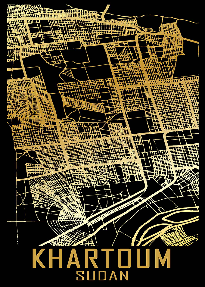 Khartoum Sudan City Map