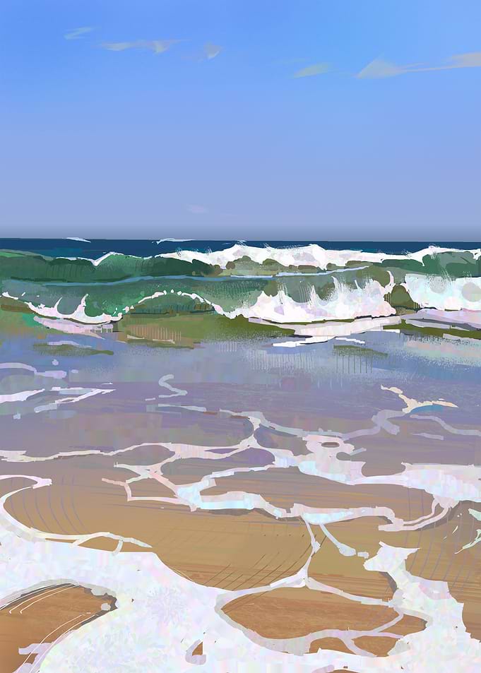 Beach waves