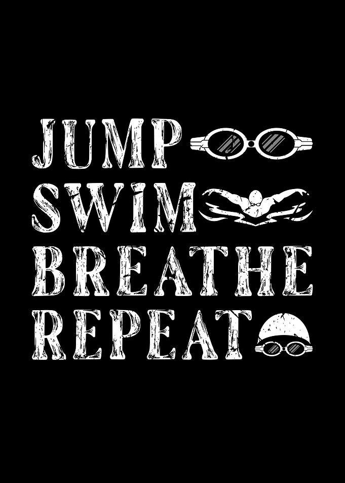 Jump Swim Breath Swimming