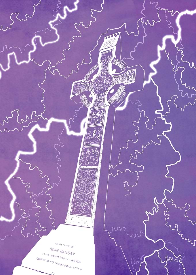 Celtic Cross - Purple