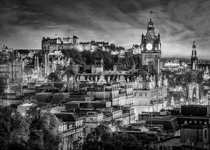 Edinburgh in the evening