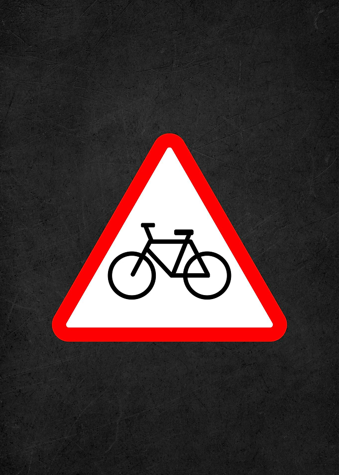 bike line sign