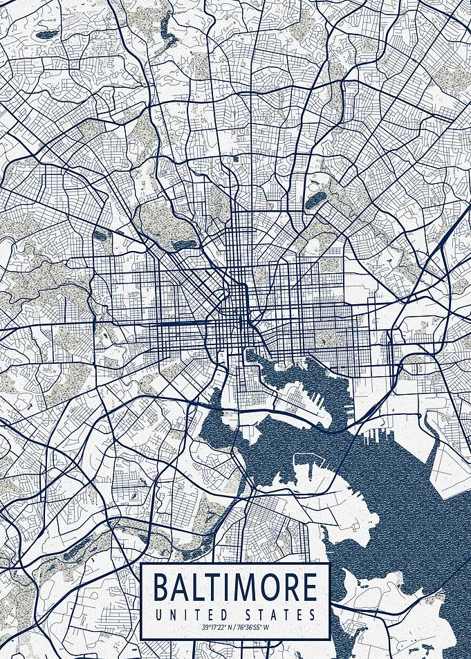 Baltimore Map Coastal