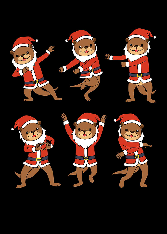 Christmas Otter Gift Women
