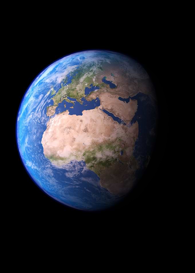 Earth Europe Africa View
