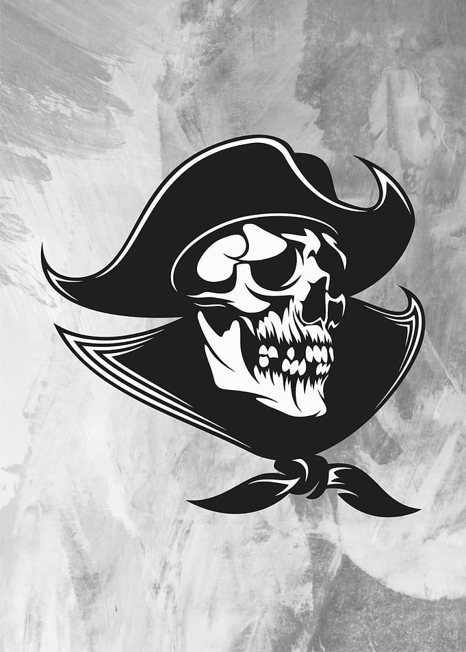cow boy skull