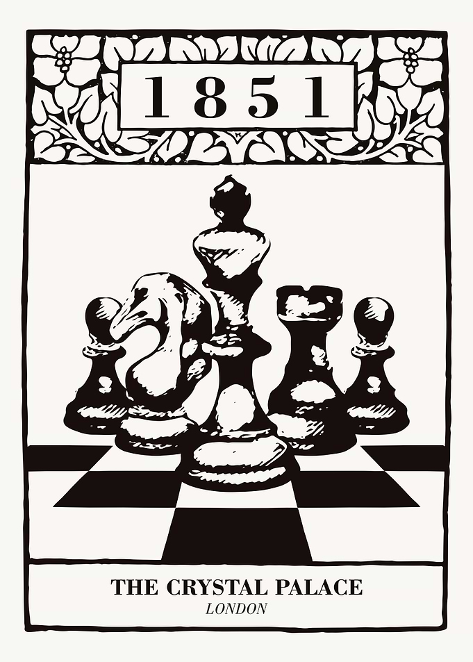 1851 Chess Poster