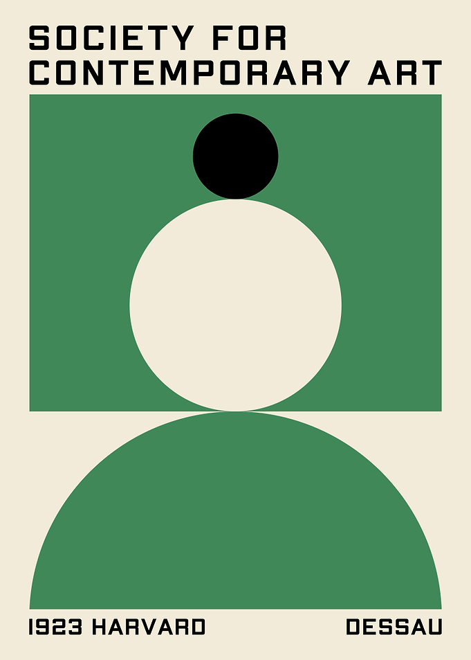 Geometric Green Poster