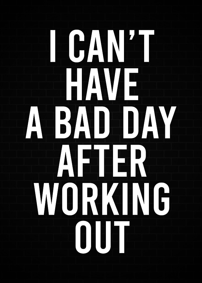 I CANT HAVE BAD DAY