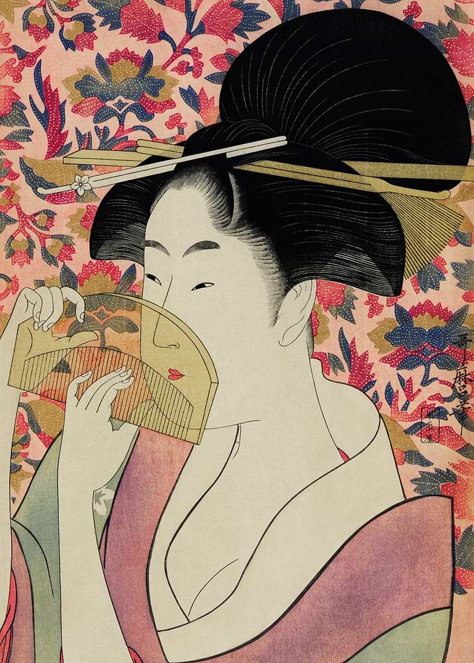 Kushi by Utamaro Kitagawa