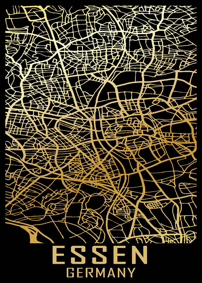 Essen Germany City Map