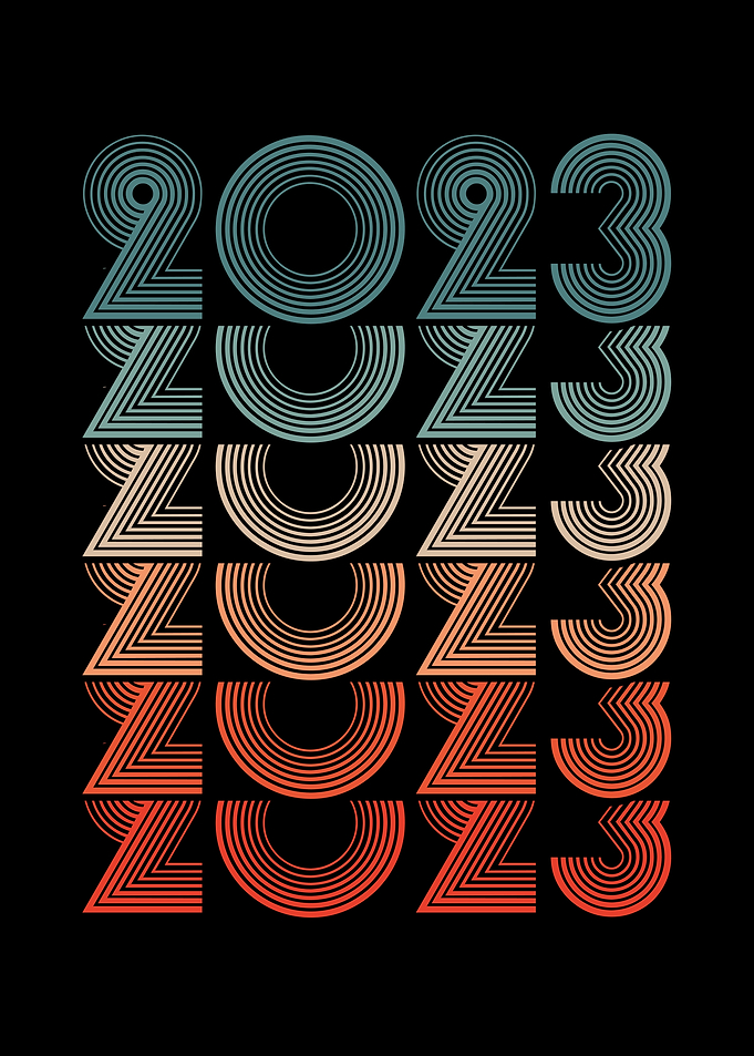 New year 2023 vintage