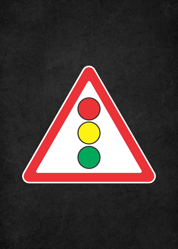 warning red light sign
