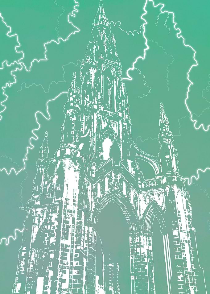 Scott Monument- Aquamarine
