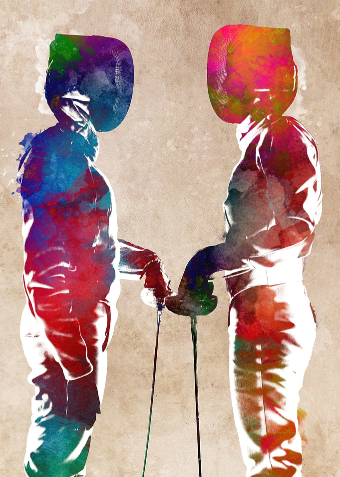 fencing sport art