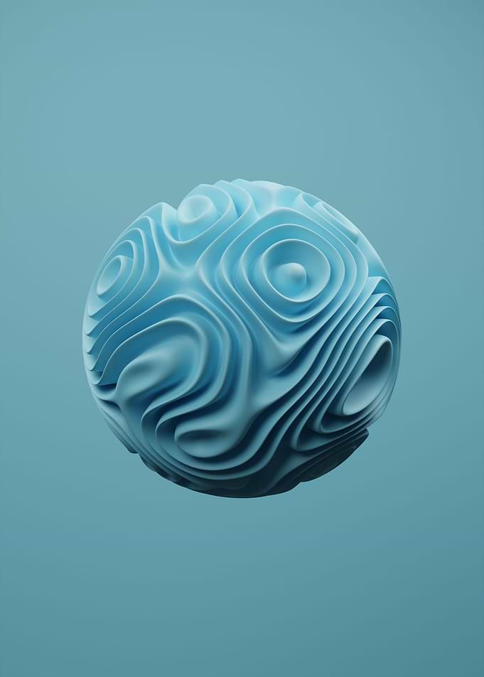 Abstract Bumpy Ball