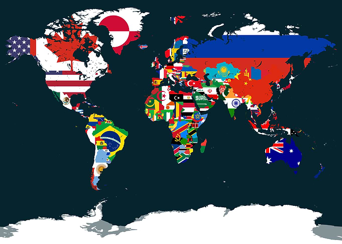 Flags World Map