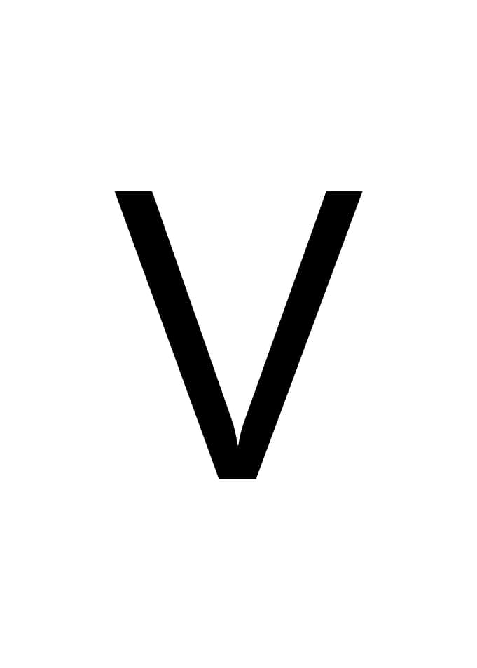 V