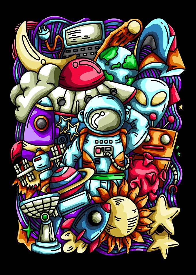 Doodle Astronaut
