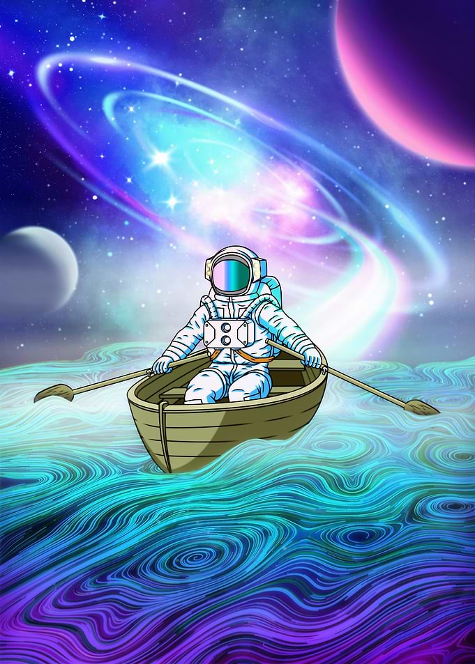Rowing a Boat into Galaxy