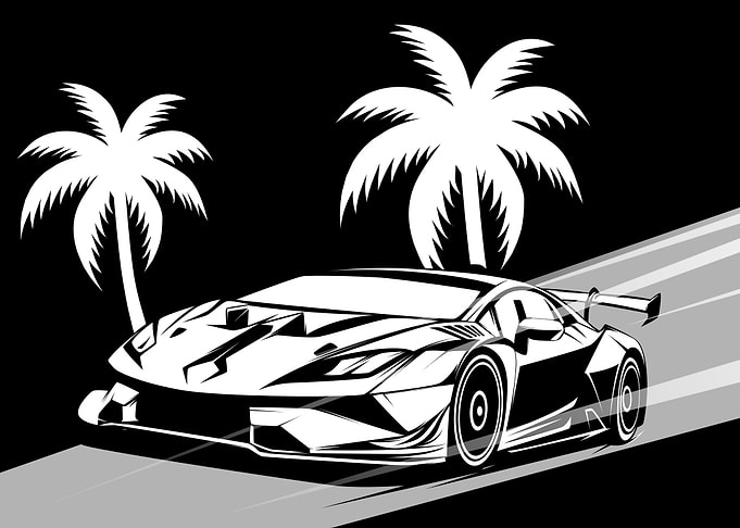 sports car long trip