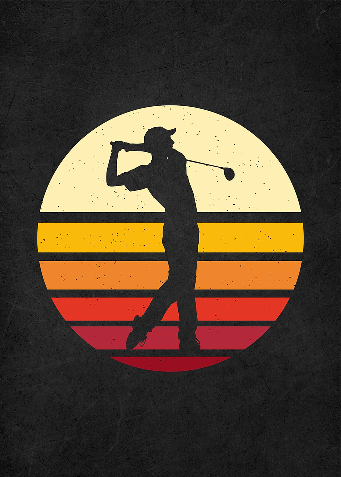 vintage retro golf